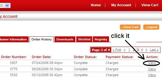 Order History Order History