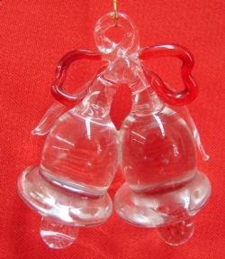 Small Glass Twin Bells