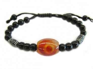 Tibetan DZI Bead Bracelet