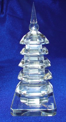 Chinese Feng Shui 5 Layer Crystal Pagodas