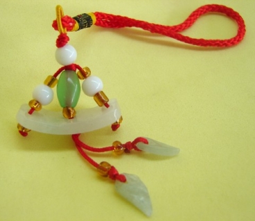 Jade Sailing Boat Charms