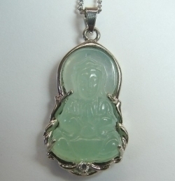 Jade Kwan Yin Pendants