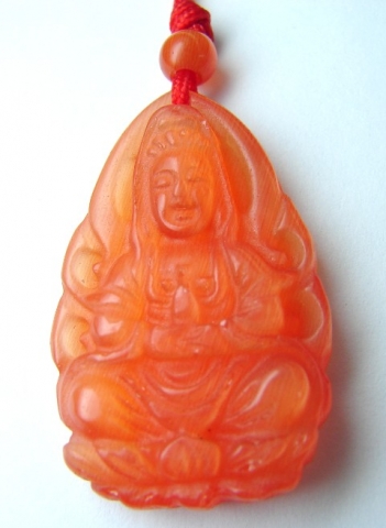 Moonstone Kuan Yin Pendants