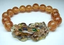 Orange LiuLi Pi Yao Bracelets