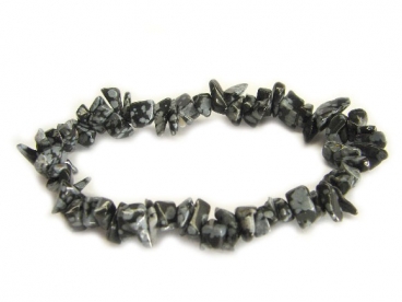 Snowflake Obsidian Bracelet