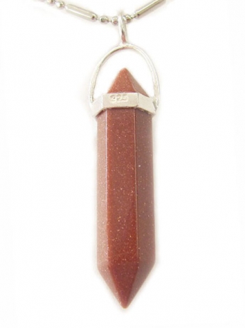 Red Gold Stone Pendant