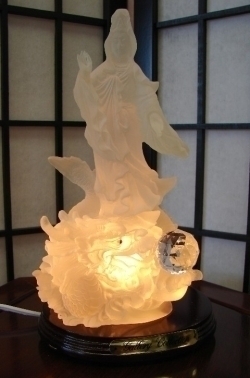 White Standing Kuan Yin Statue