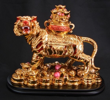 Tiger Carrying Wealthy Pot
