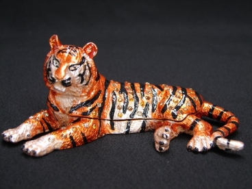 Bejeweled Lying Down Tiger