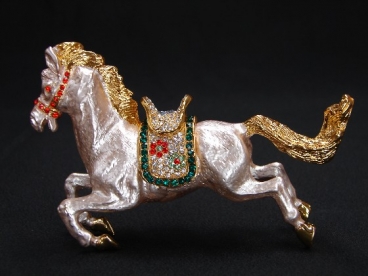 Bejeweled Cloisonne Victory Horse