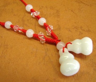 Double Jade Wu Lou Necklace