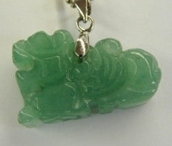 Green Jade Pi Yao Pendant