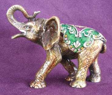Bejeweled Elephant Statue