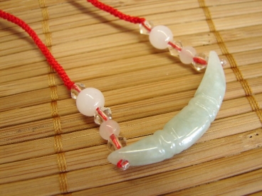 Jade Elephant Tusk Necklace