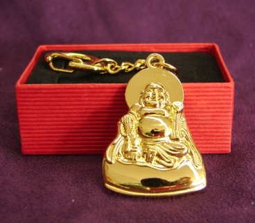 Metal Buddha Key Chain