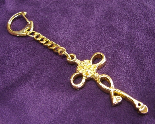 Heart with Double Locks Keychain