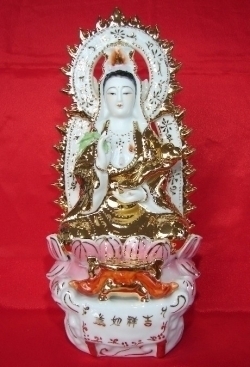 Golden Sitting Guan Yin