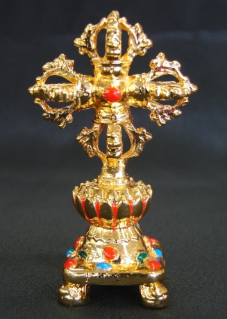 Double Metal Vajra with Stand