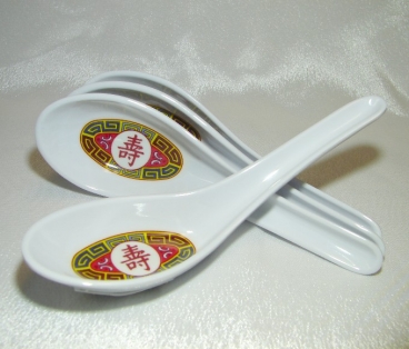 Red Plastic Spoons