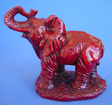 Red Elephant Statue