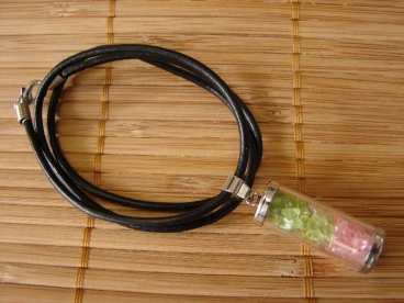 Peridot & Rose Quartz Pendant
