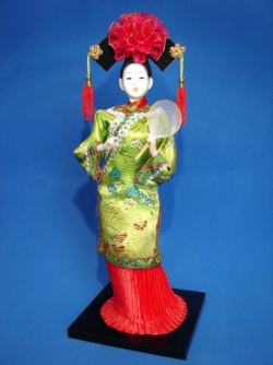 Chinese Collectible Doll with Fan