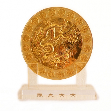 6 Heaven Gold Coins Plaque 