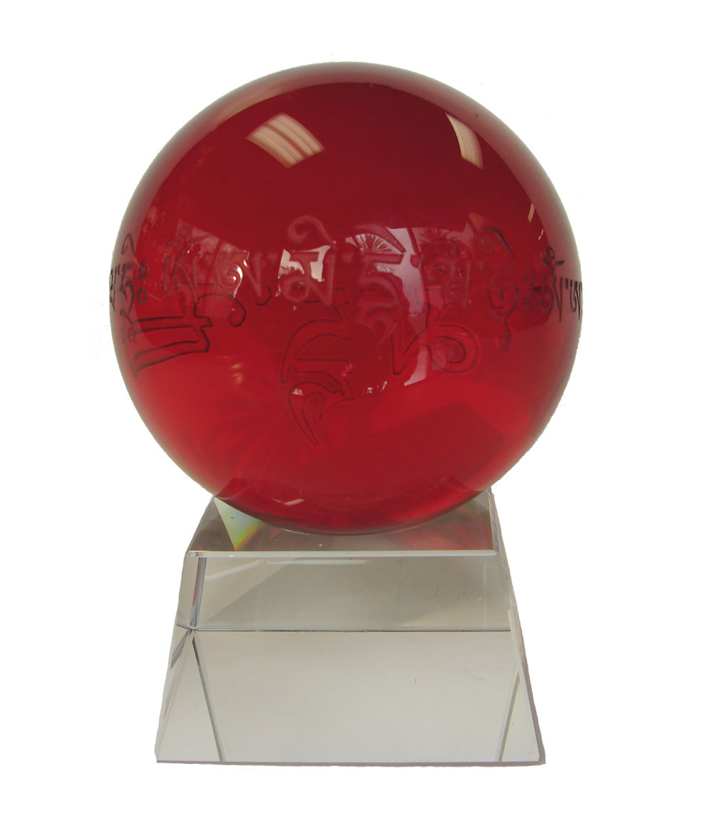 Amitabha Red Crystal Ball