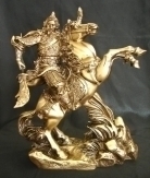 Kwan Kong on Horse Statue