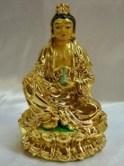 Gold Sitting Kuan Yin