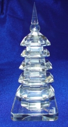 Chinese Feng Shui 5 Layer Crystal Pagodas