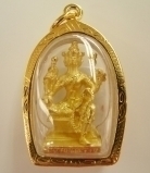 Gold 4 Face Buddha Pendants