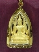 Gold Thai Buddha Pendant