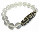 Clear Tibetan 9 Eyes DZI Bracelets
