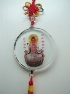 Crystal Sitting Guan Yin Charms