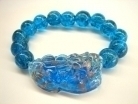 Sea Blue LiuLi Pi Yao Bracelets