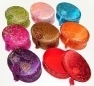 Chinese Brocade Jewelry Box