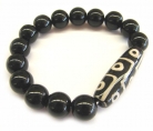 Obsidian 9 Eyes DZI Bracelets