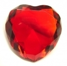 Heart Shape Red Crystal