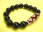 Obsidian 11 Eyes DZI Bracelet