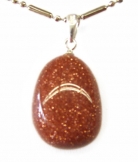 Red Gold Stone Pendant