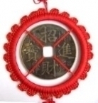 Good Luck Coin Charm for House