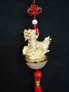 Golden Metal Chi Lin Charm