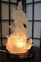 White Standing Kuan Yin Statue