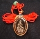 Golden Kwan Yin Necklace