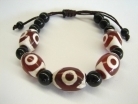 Tibetan 3-Eyed DZI Bracelet