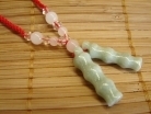 Bamboo Shape Jade Necklace