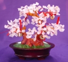 Rose Quartz Tree with Coins