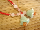 Double Jade Pomegranate Necklace