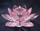 Rose Crystal Lotus Candle Holder